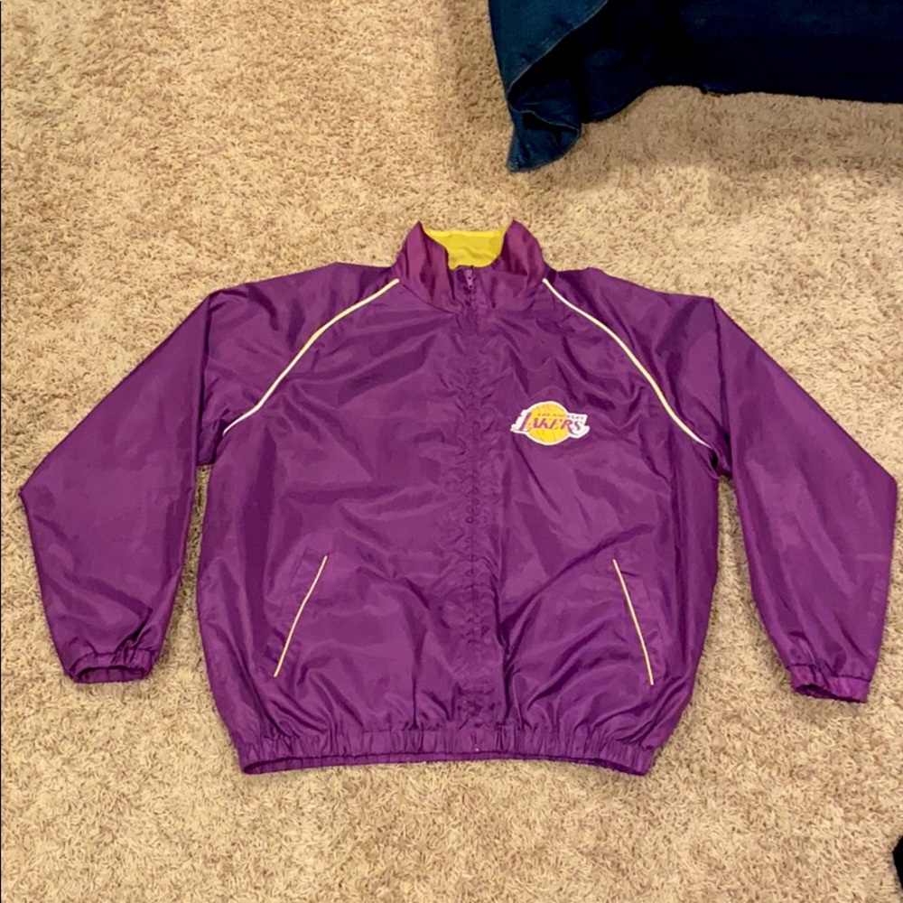 Vintage Los Angeles Lakers Windbreaker Jacket XL